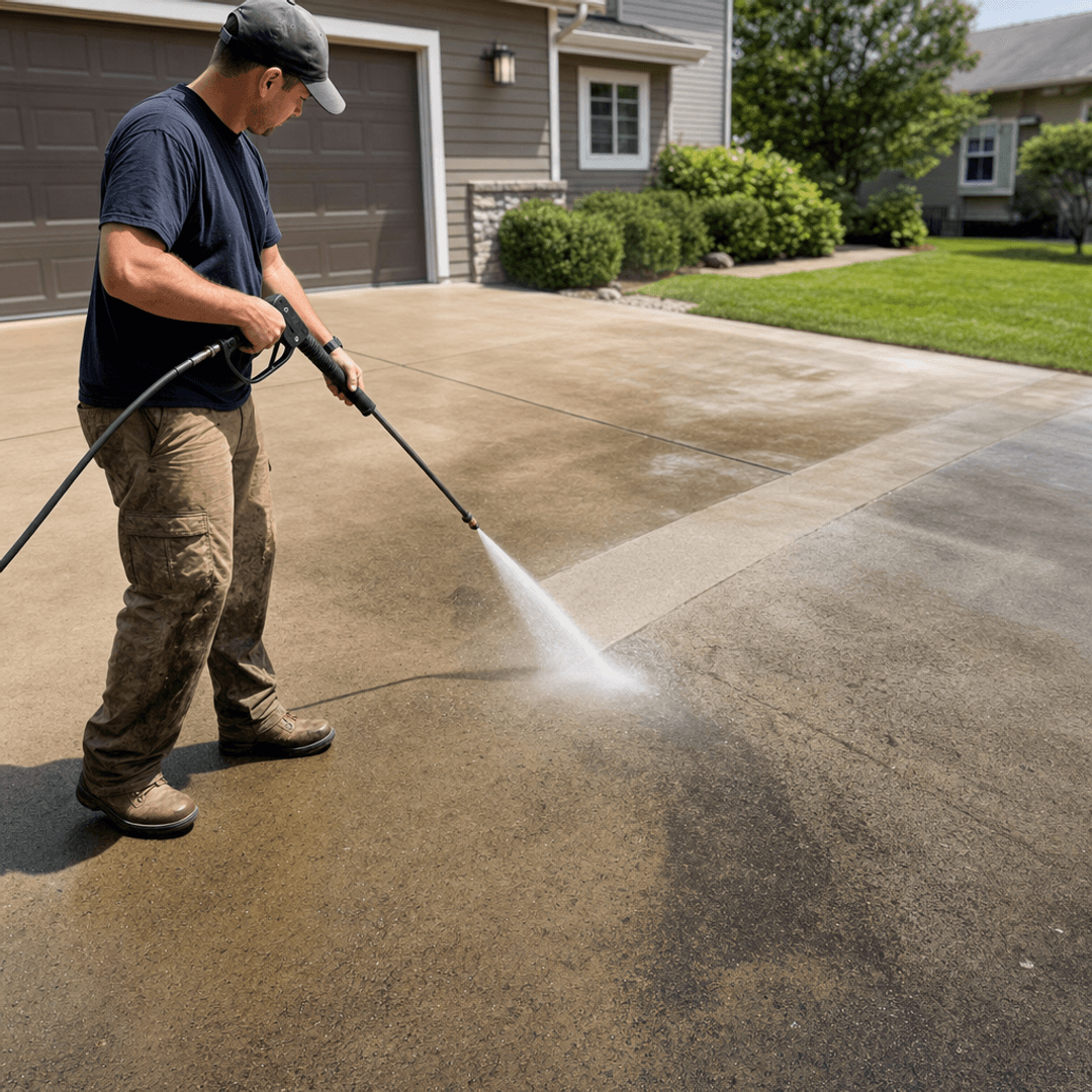 pressure washing