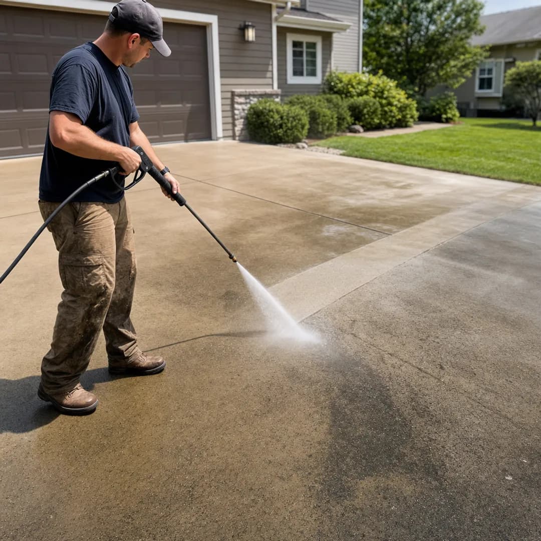 pressure washing